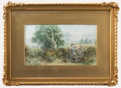Used Follower of Myles Birket Foster (1825-1899) - Watercolour, Over the Gate