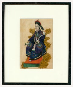 Fine 19th Century Chinese School Watercolour - The Empress