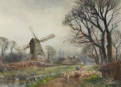 Henry Charles Fox (1855-1929) - Framed Watercolour, Out to Pasture