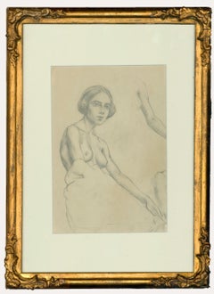 Ernest Procter (1886-1935), dessin en graphite du début du 20e siècle, étude de la vie