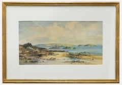 Vintage Emil Axel Krause (1871-1945) - Early 20th Century Watercolour, Coastal View