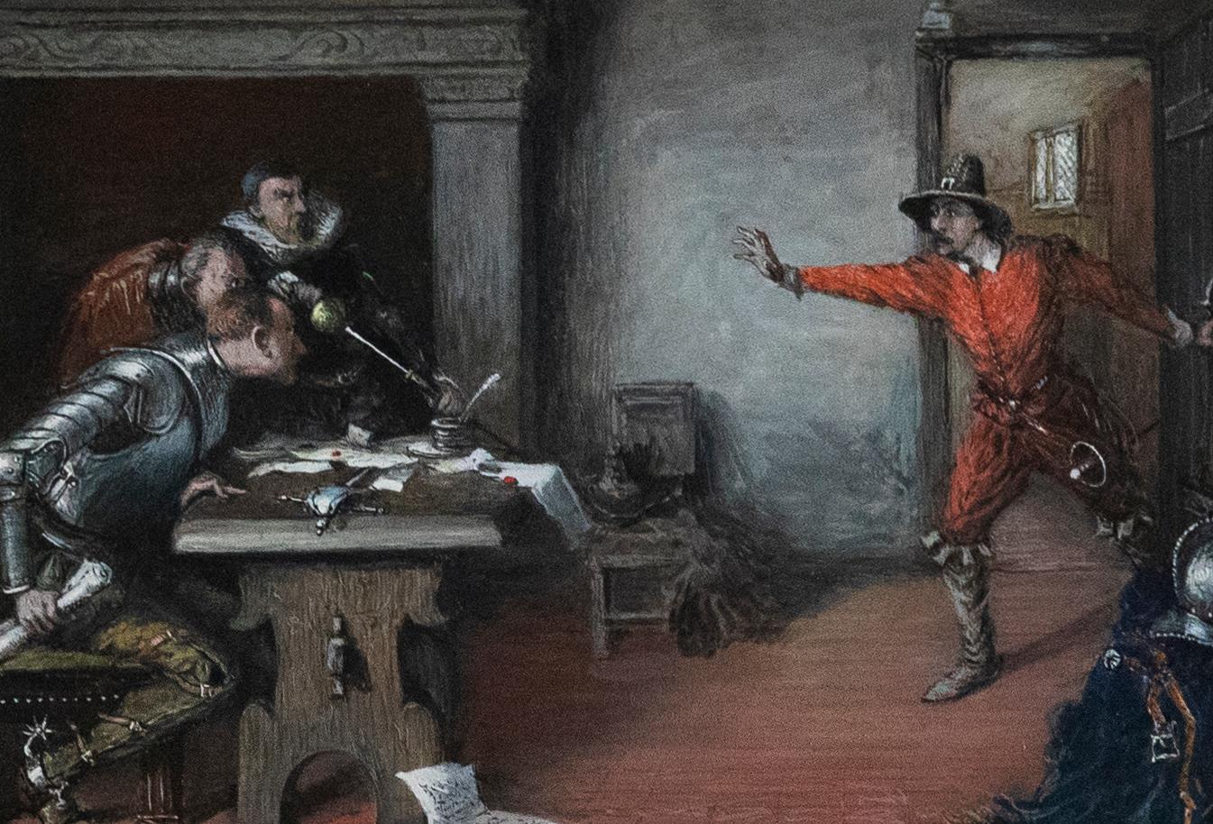 Follower of Albert L. Burroughs (1881-1916) - Watercolour, The Conspirators - Art by Unknown