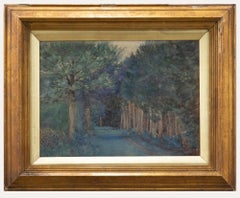 Antique Framed Late 19th Century Watercolour - Wild Rabbits in a Woodland