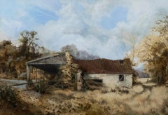 Jonathan Adams (1931-2005) - 1978 Watercolour, Suffolk Barn