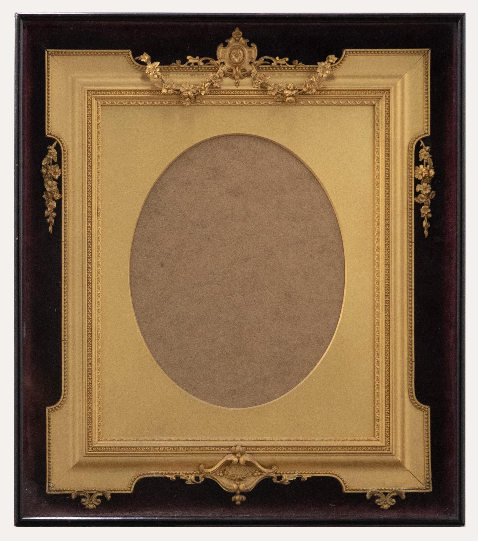 Fine 19th Century Gilt Picture Frame in Mahogany Box - Original Water Gilding - Art by Unknown