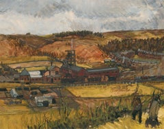 Kenneth Gribble (1925-1995) - Gouache, Northern Colliery, Mitte des 20. Jahrhunderts