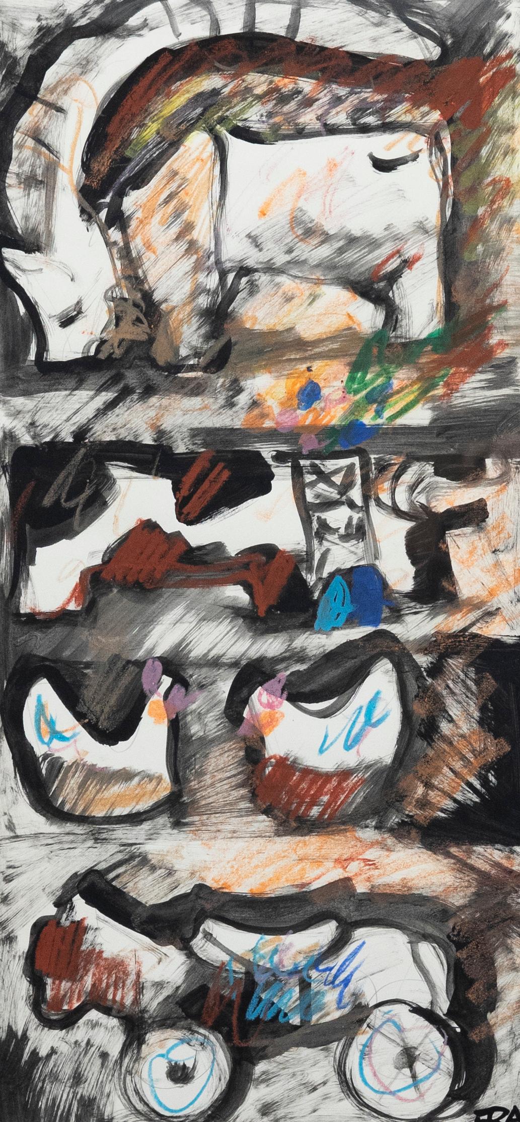Franco Ballan - 1973 Aquarell, Kunst Pastorale – Art von Unknown