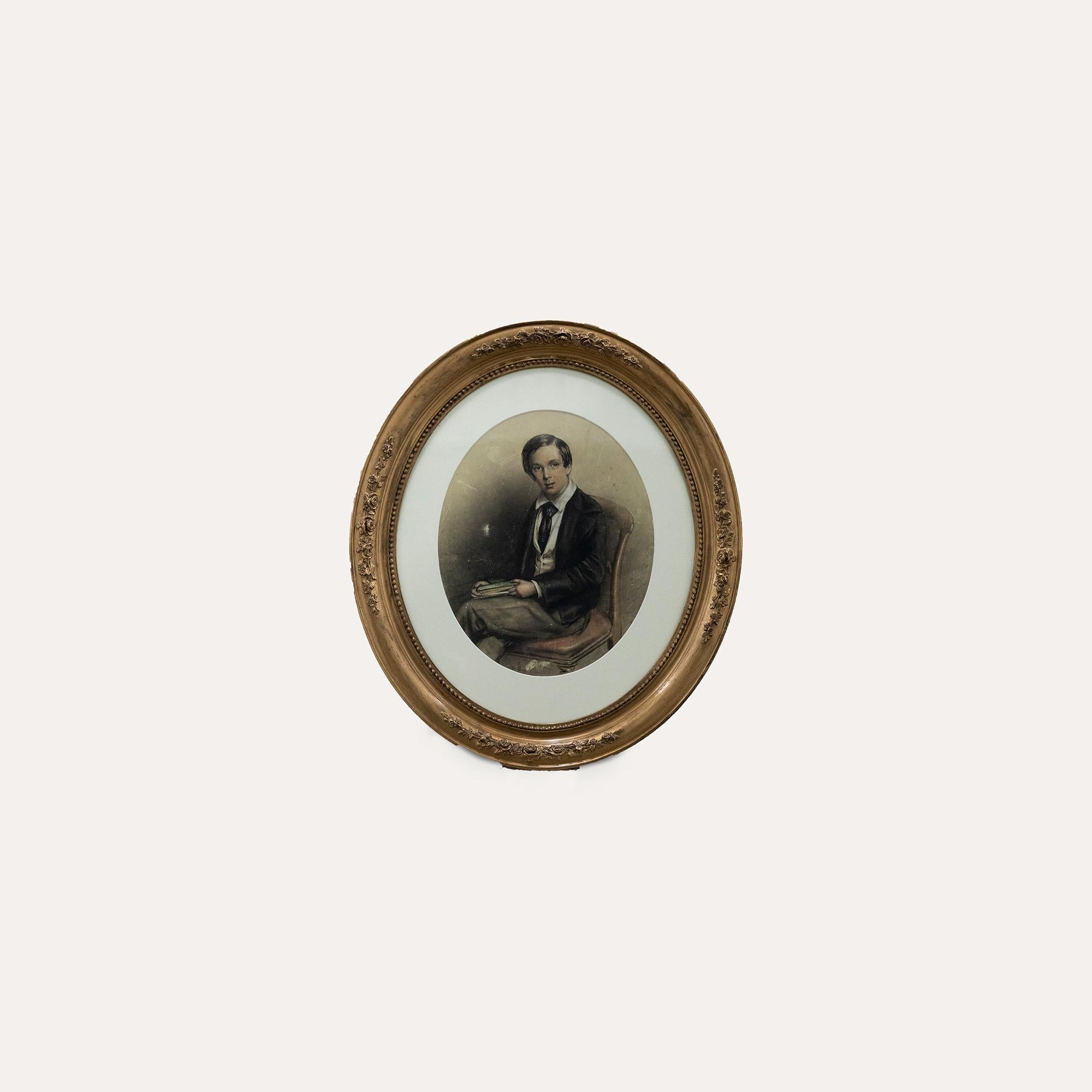 John Read - Framed Late 19th Century Pastel, Portrait of an Eton Schoolboy 3