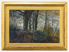 Conway Lloyd Jones (1846-1897) - Framed Late 19th Century Watercolour, Beeches