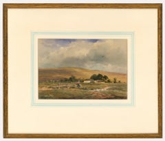 Antique Wycliffe Egginton (1875-1951) - Framed Watercolour, Crossing the Common