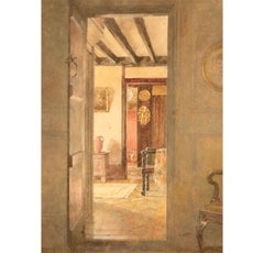 Robert W. Little RWS RSW (1854-1944) - Scottish School Watercolour, The Doorway