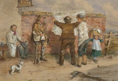 Rose Emelie Stanton (1838-1908) - 1880 Watercolour, The Return of Gladstone