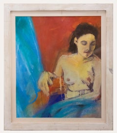 Carolan Price - 20th Century Gouache, Seated Nude