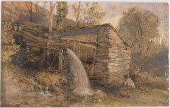 Manner of David Cox - 1847 Watercolour, Betws-y-coed, North Wales