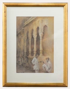 Jillian Squelch - Framed 20th Century Pastel, Morning Social