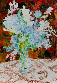 John Ivor Stewart PPPS (1936-2018) - Contemporary Watercolour, Vivid Flowers