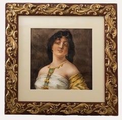 Antique E. Mier - 1900 Watercolour, A Venetian Beauty