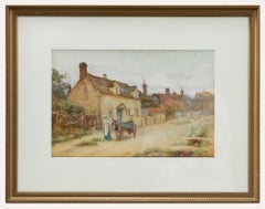 Antique F. J. Knowles  - 1900 Watercolour, The Donkey Cart