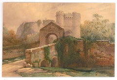 W. McKewan - 1833 Watercolour, Motte-and-Bailey Castle
