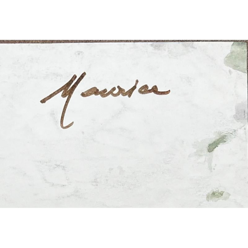 Französischer Impressionist Aquarell Landschaft Fluss Seine Brücke Paris Landschaft im Angebot 1