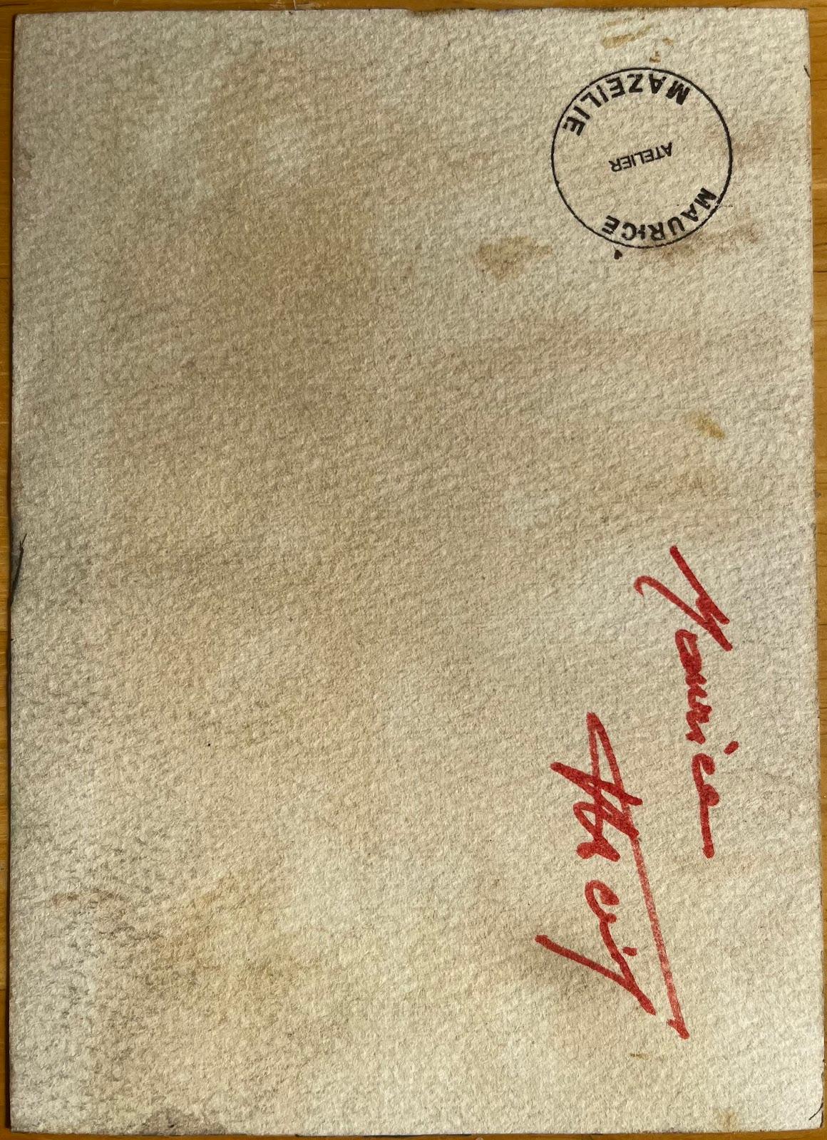 Notre Dame, Senna, Parigi
Di Maurice Mazeilie (francese 1924-2021)
Acquerello su carta, senza cornice
Dimensioni: 5 x 7 pollici (altezza x larghezza)
firmato sul verso
Condit: Buono - Il dipinto non presenta difetti o danni evidenti.
Provenienza: