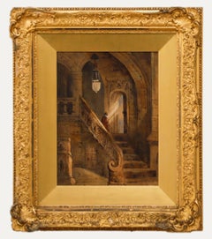 Follower of Samuel Prout  - 19th Century Watercolour, The Cathedral Stair
