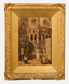 Follower of Samuel Prout  - 19th Century Watercolour, Cathedral Interior