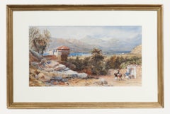 Framed Late 19th Century Watercolour - North African Landscape