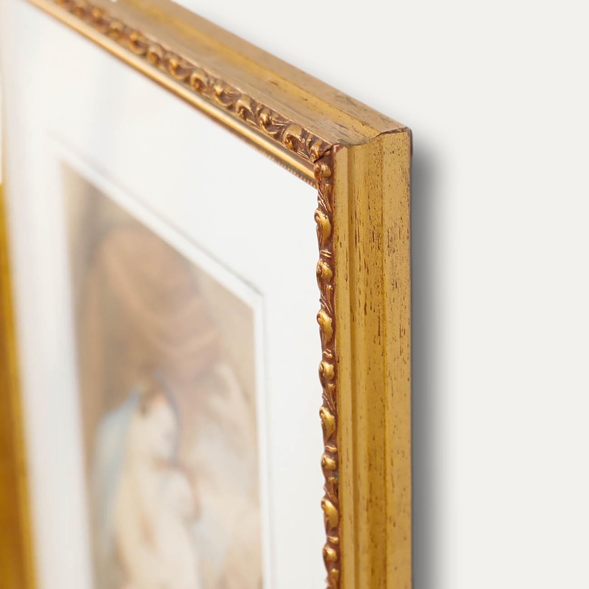 Aquarell aus dem Jahr 1840 – Madonna und Kind im Angebot 1