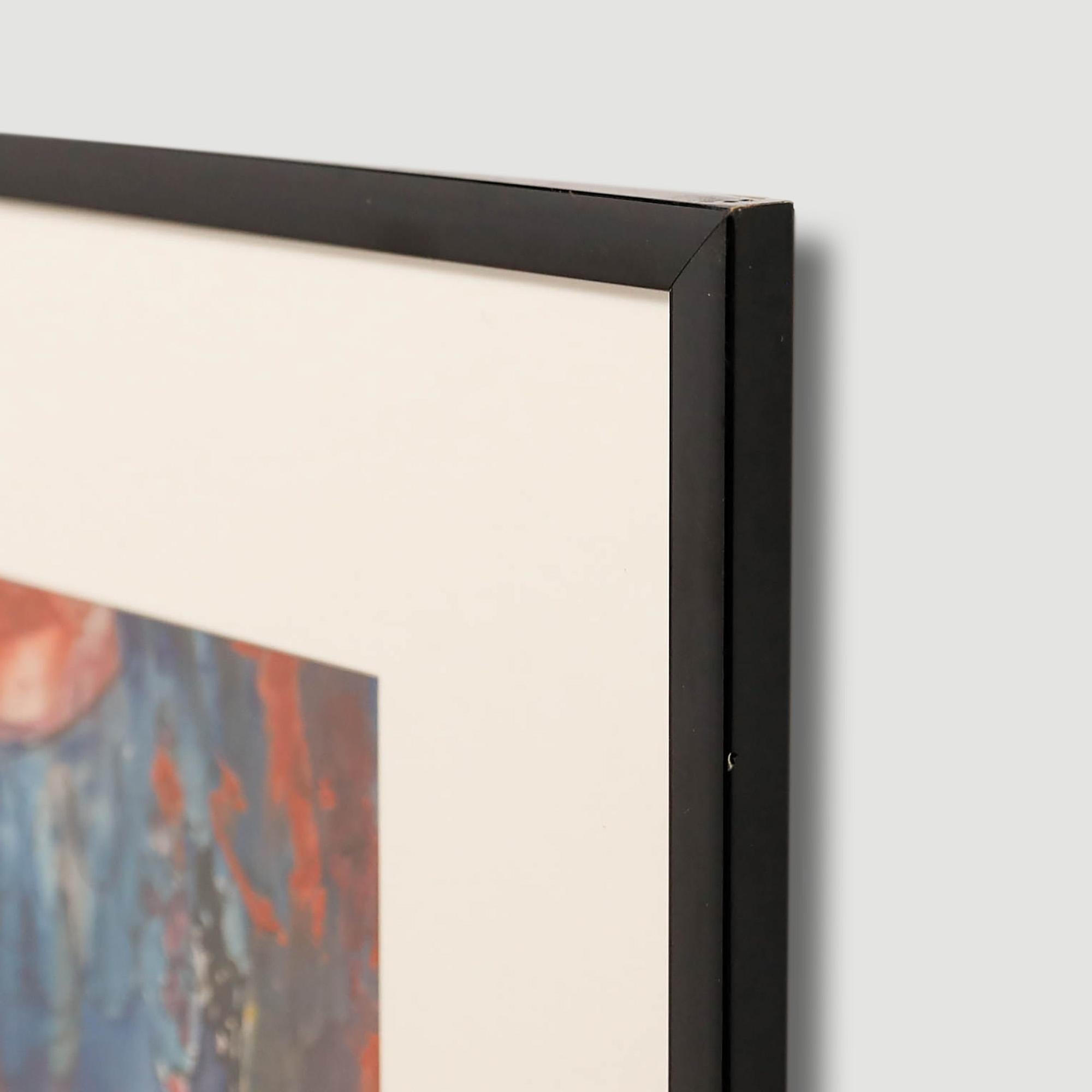 Aquarelle du 20e siècle encadrée - Un décor de théâtre en vente 1