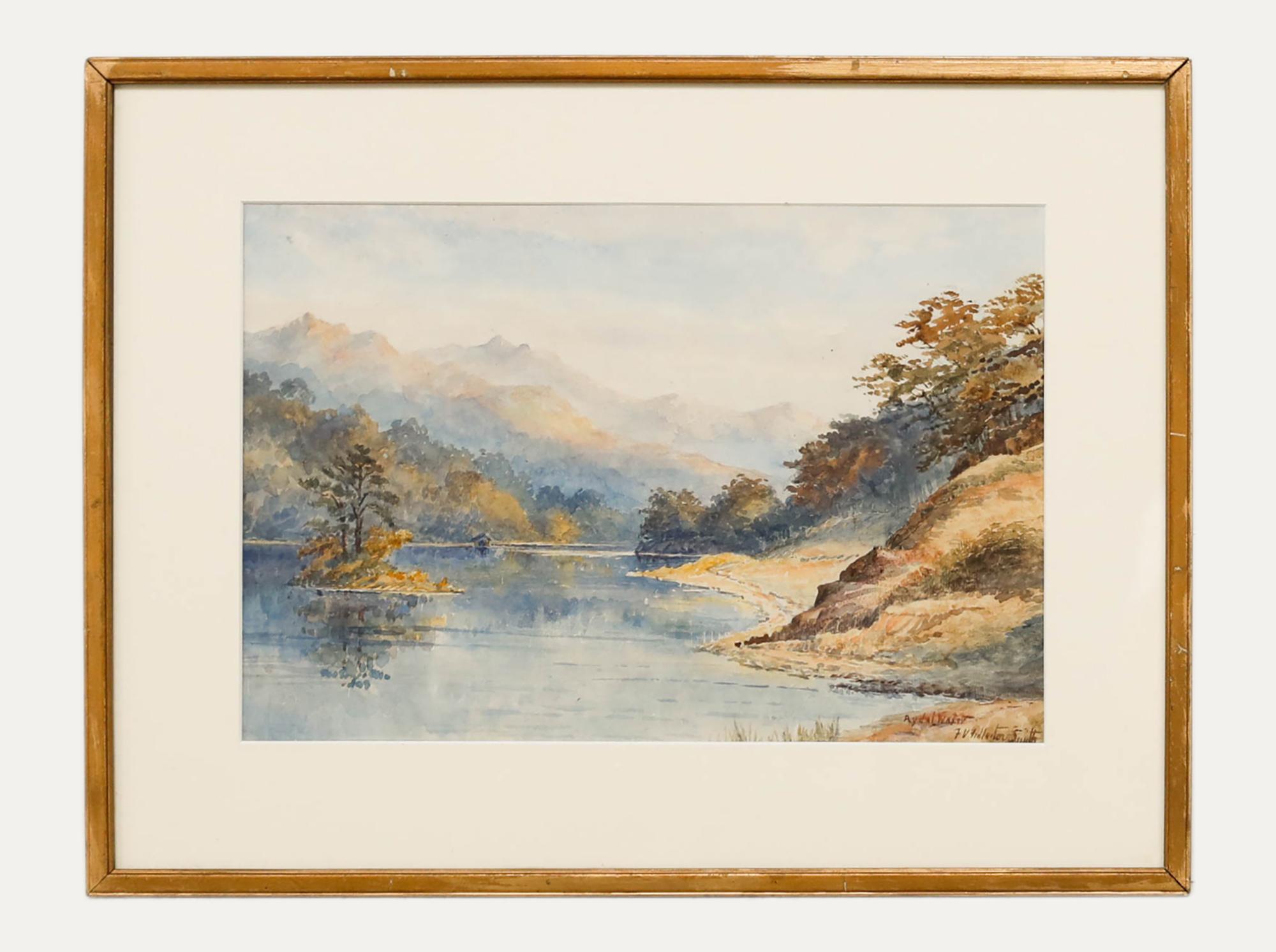 Unknown Landscape Art - F.V. Fullerton-Smith - Framed Early 20th Century Watercolour, Rydal Water