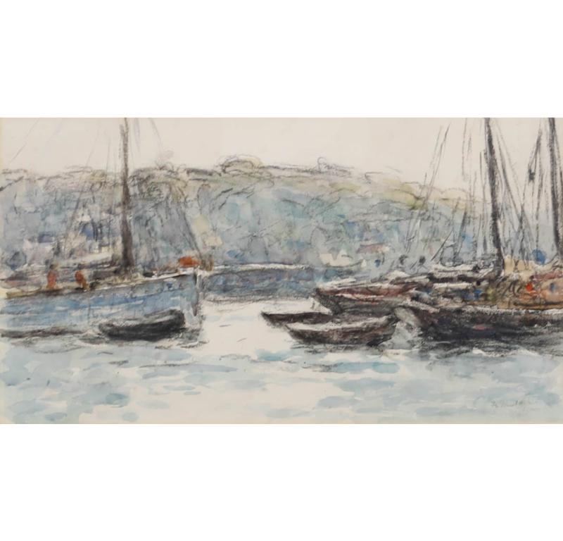 Frederick Charles Mulock (1866-1932) - Acuarela enmarcada, Newlyn - Art de Unknown