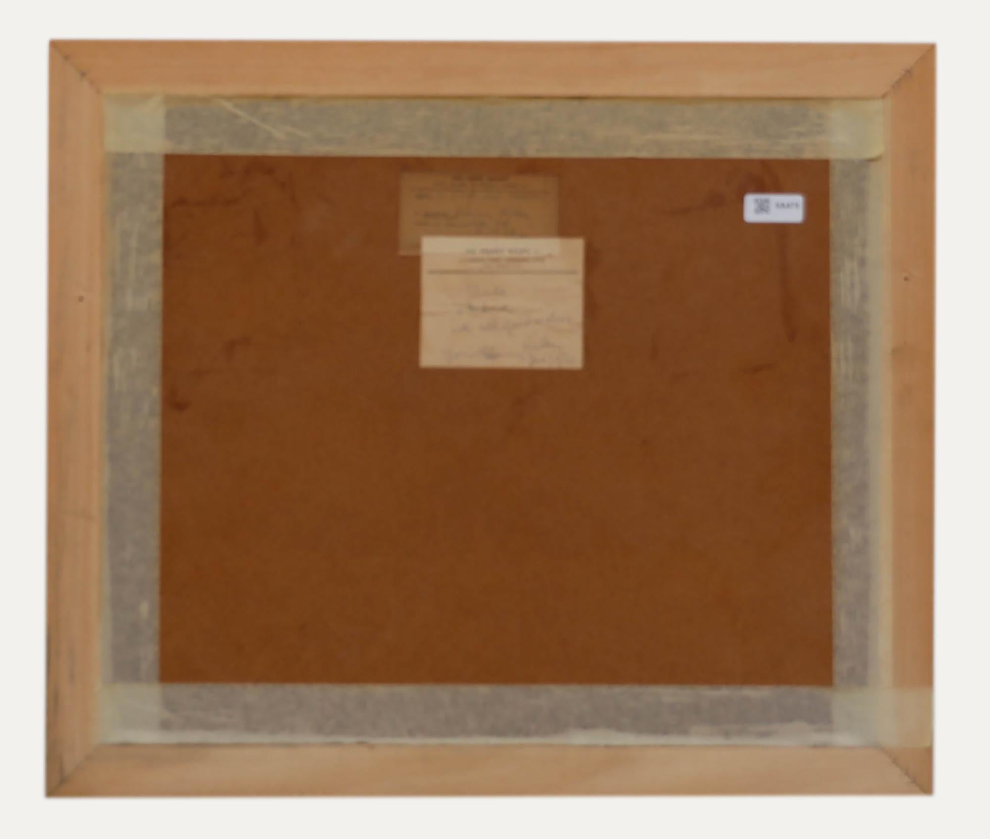 Harry Riley RI - Encadré Pastel du milieu du 20e siècle, une ferme près de Bandol - Beige Landscape Art par Unknown