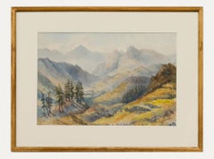 F.V. Fullerton-Smith - Framed Early 20th Century Watercolour, Langdale Fells