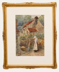 S. Saville Smith - Framed Late 19th Century Watercolour, Fetching Water