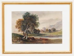 Attrib. Edward Oram (fl.1766-1799) - 19th Century Watercolour, Distant Folly