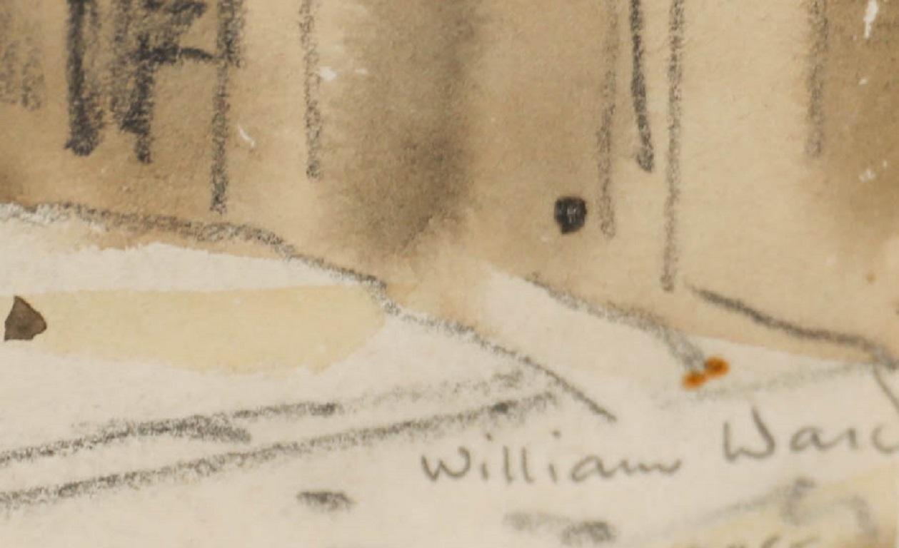 William Williams (1908-1982) - 1945 Acquerello, Liebfrauenkirche, Dusseldorf in vendita 1