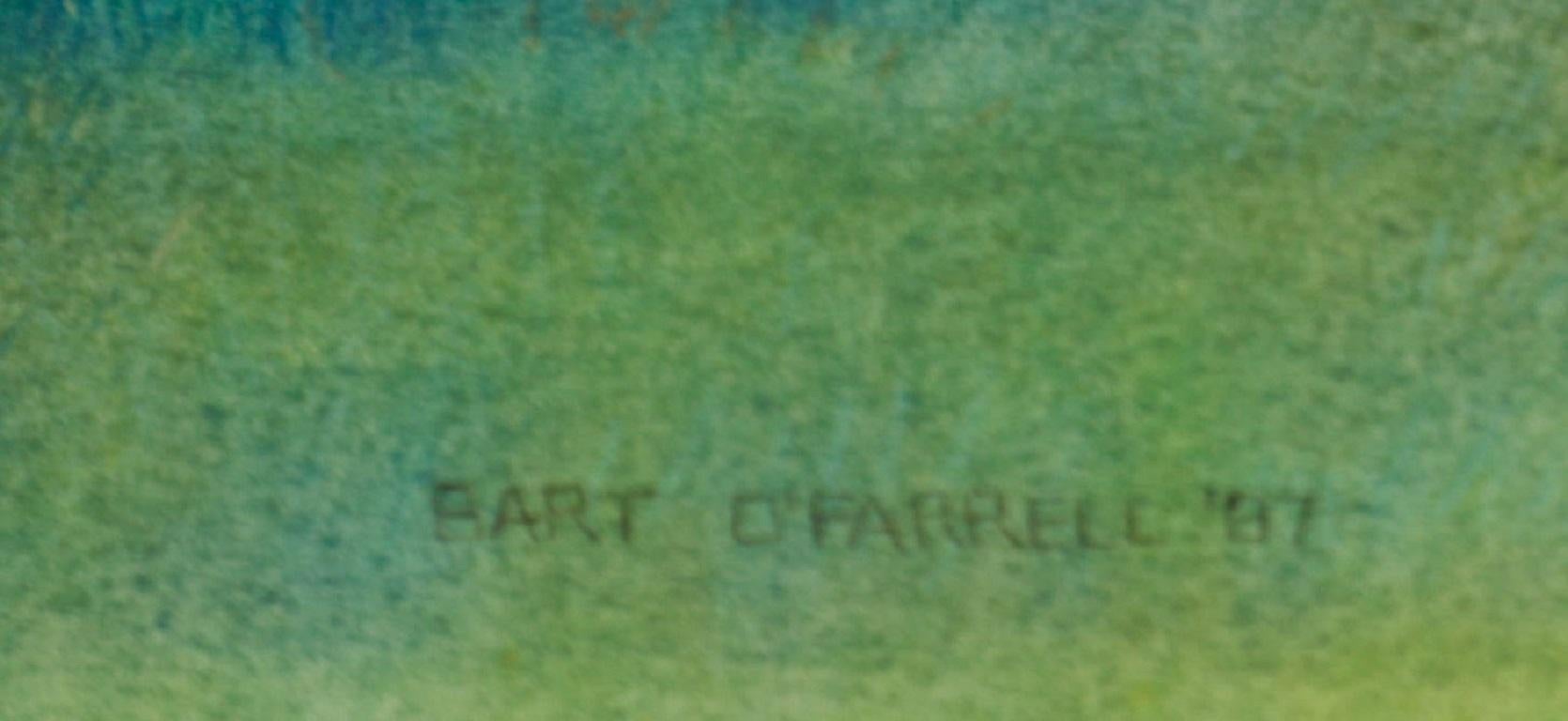 John Chapman - Gerahmte pastellfarbene Flusslandschaft des 20. Jahrhunderts im Angebot 1