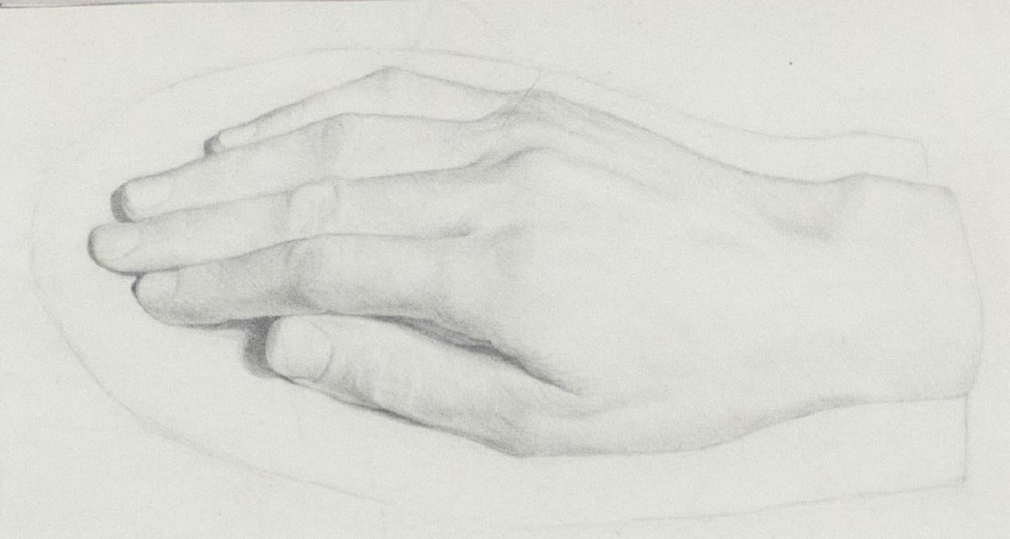 William Kerry - Drawing Graphite du début du 20e siècle, étude de la main - Art de Unknown
