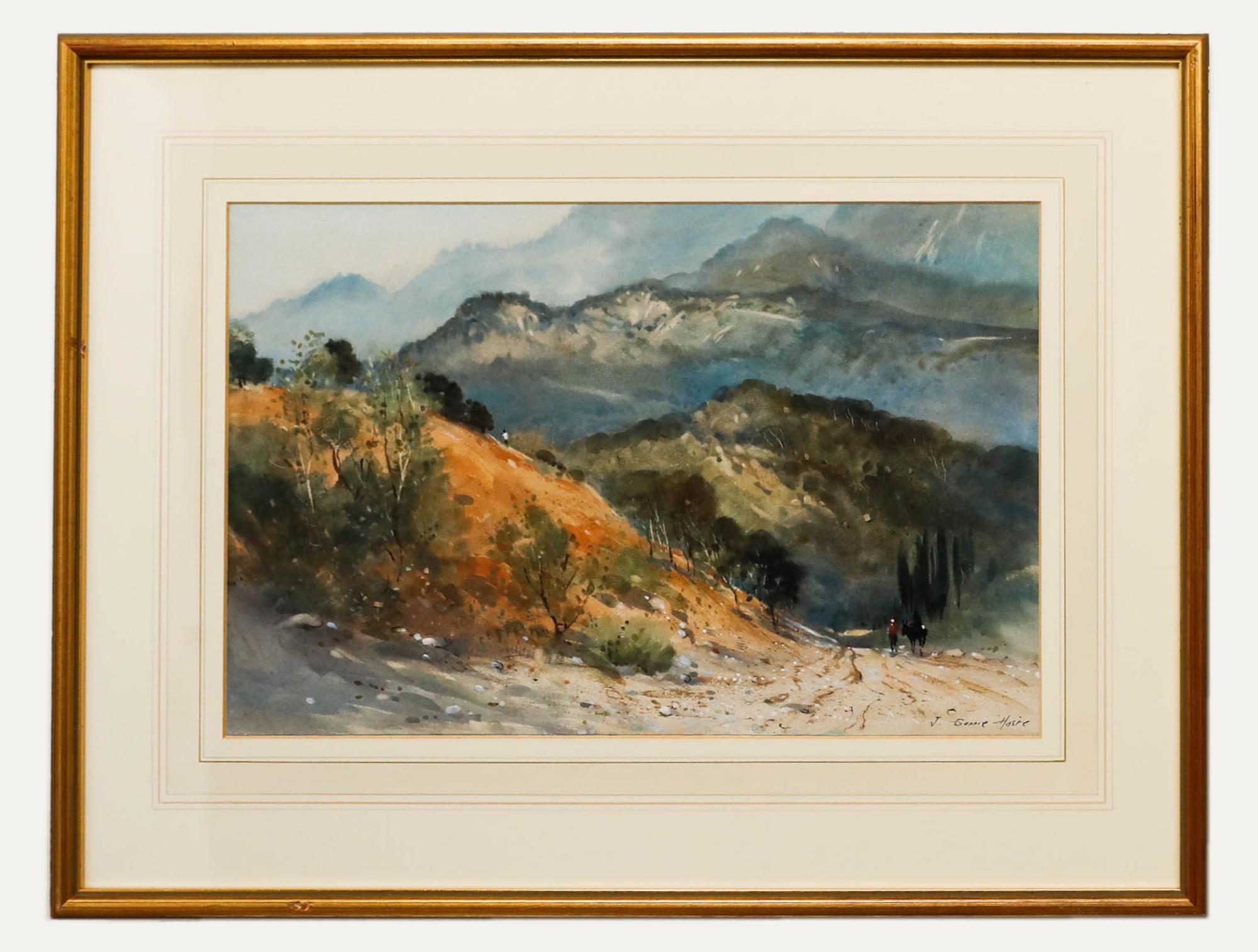 John Barrie Haste (1931-2011) - 20th Century Watercolour, Spanish Hills
