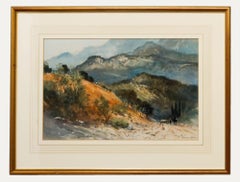 John Barrie Haste (1931-2011) - Acuarela del siglo XX, Colinas españolas