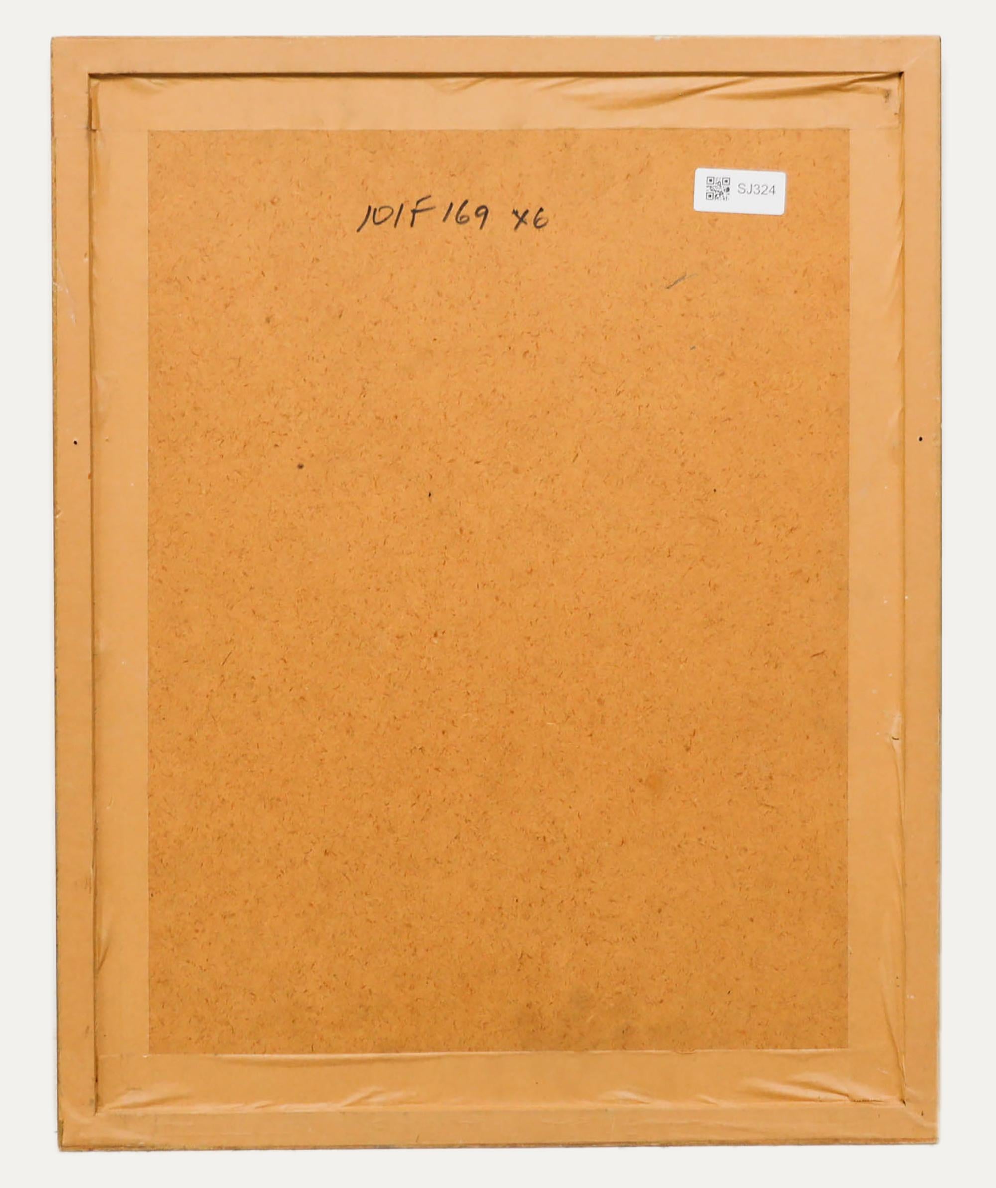 Aquarell des 19. Jahrhunderts – Papagei-Tulpen Posy (Beige), Still-Life, von Unknown