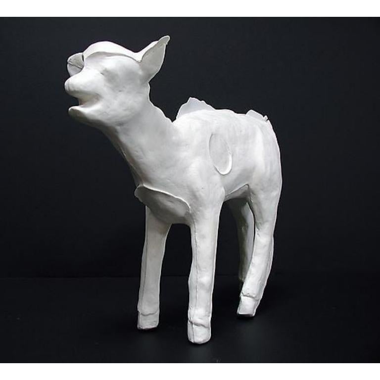 Agnello in plastica fusa di Yoram Wolberger, 2004 

Informazioni aggiuntive:
Mezzo: Plastica fusa
Dimensioni: 23 × 5 1/2 × 14 pollici (58,4 × 14 × 35,6 cm)

Yoram Wolberger utilizza giocattoli d'infanzia e oggetti domestici di uso quotidiano per