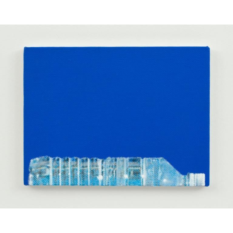 Flaschenflasche (Blau) Gemälde in Acryl auf Leinen, 2022