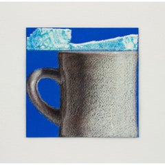 Mug and Iceberg Painting Acrylic and Colored Pencil on Paper, 2022