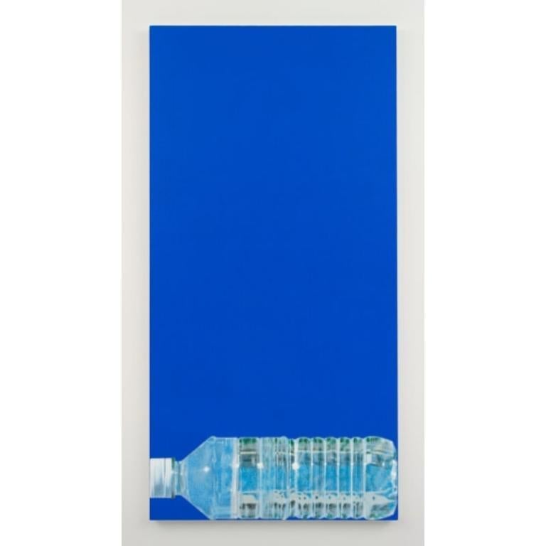 Bottiglia (blu) Quadro in acrilico su Hempe, 2022