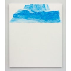 Pittura Iceberg (White) in acrilico su iuta, 2021