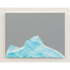 Iceberg (Grey) Painting in Acrylic on Linen, 2021