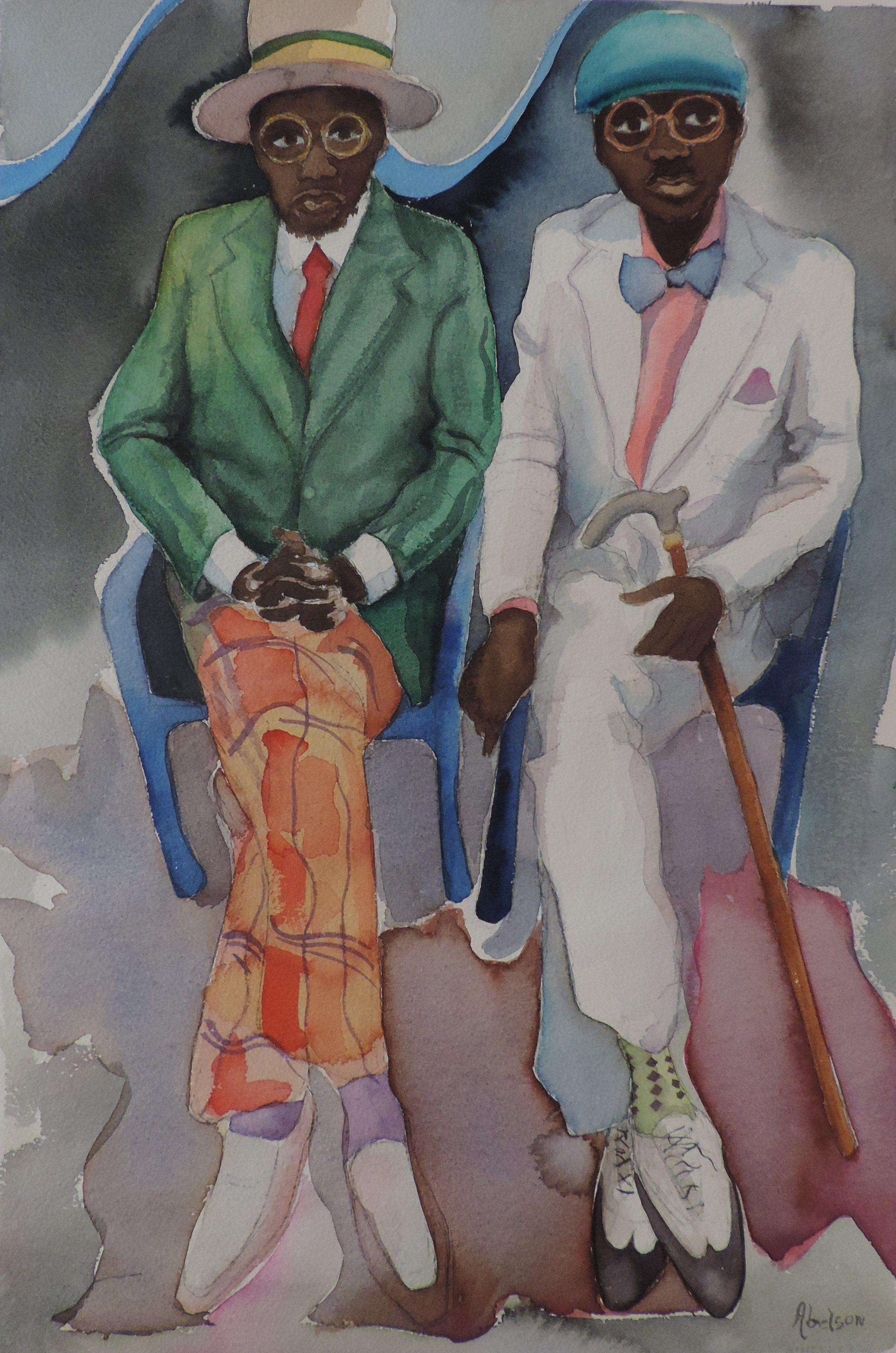 Brothers, Painting, Watercolor on Watercolor Paper