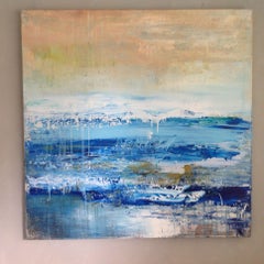 The blue sea, Painting, Acrylic on Canvas